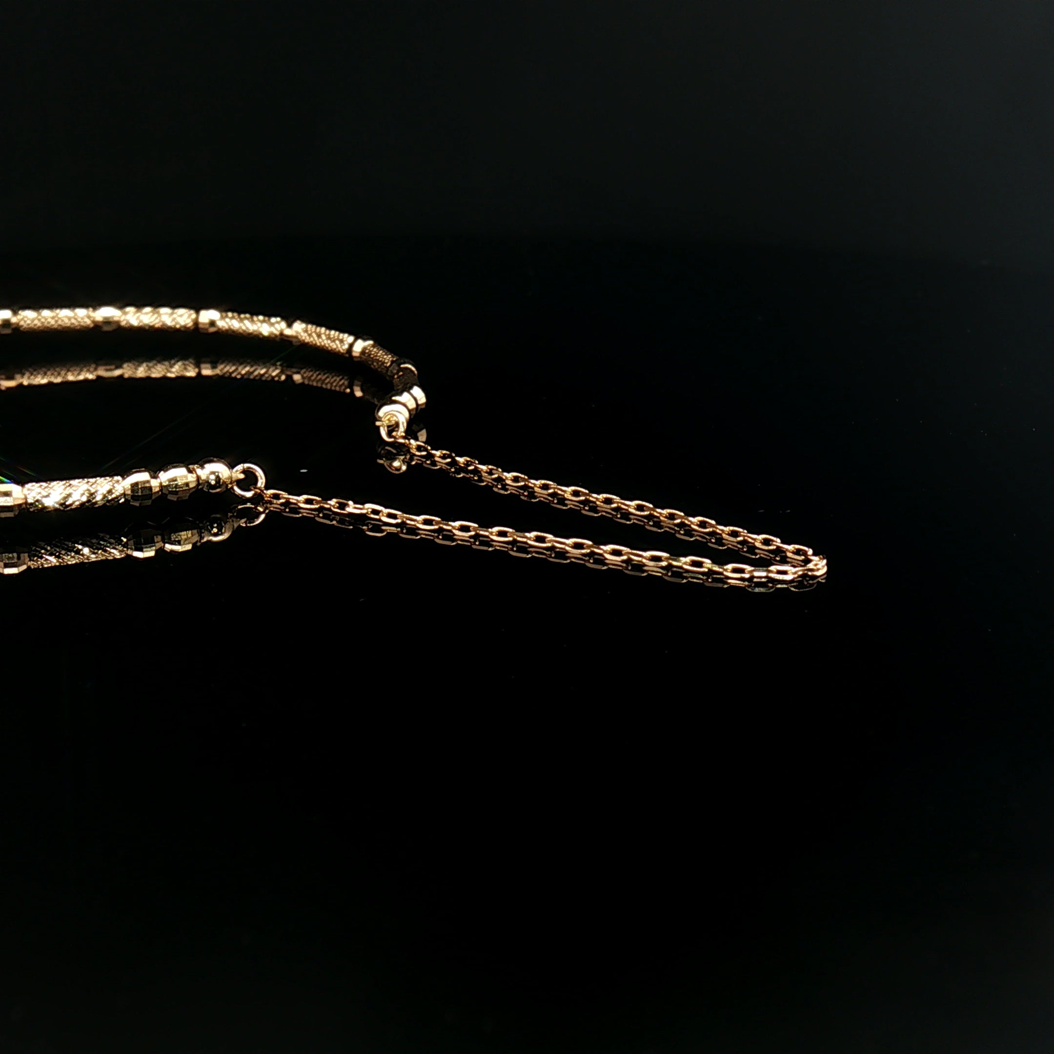 18k Yellow Gold Diamond Bangle – 0.30ct Natural Round Diamonds, Adjustable 16–20