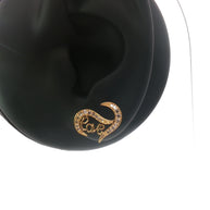 18k Yellow Gold ‘Love’ Diamond Stud Earrings – 0.30ct Natural Round Brilliant Diamonds