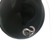 18k White Gold ‘Love’ Diamond Stud Earrings – 0.30ct Natural Round Brilliant Diamonds