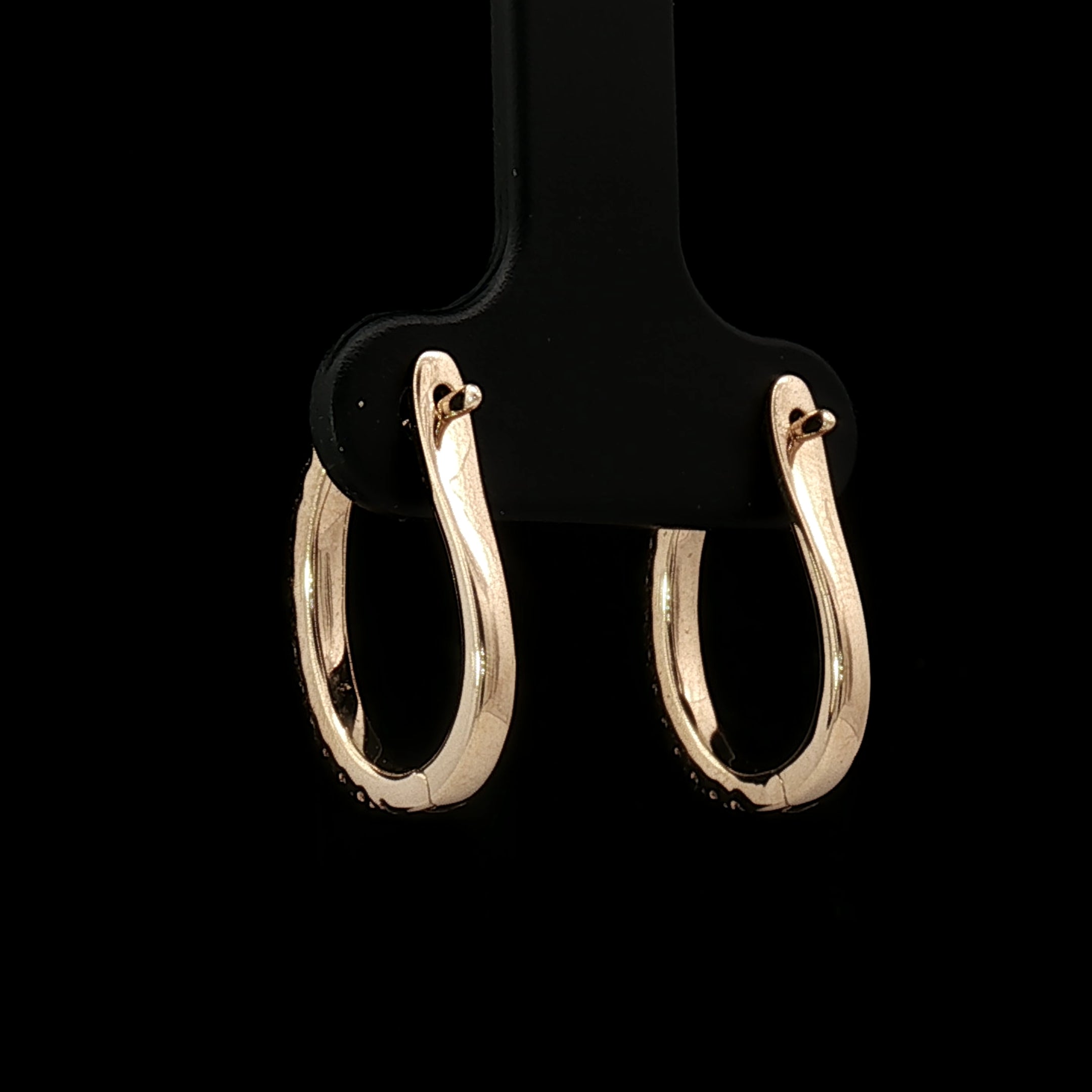 18k Yellow Gold Diamond Hoop Earrings – 0.26ct Natural Round Brilliant Diamonds (VS–SI, D–F Colour)