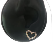 18k Yellow Gold Open Heart Stud Earrings – 0.70ct Natural Round Brilliant Diamonds