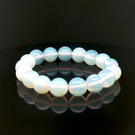 Natural Opal Beaded Bracelet – 60tcw, 12mm Round Opals