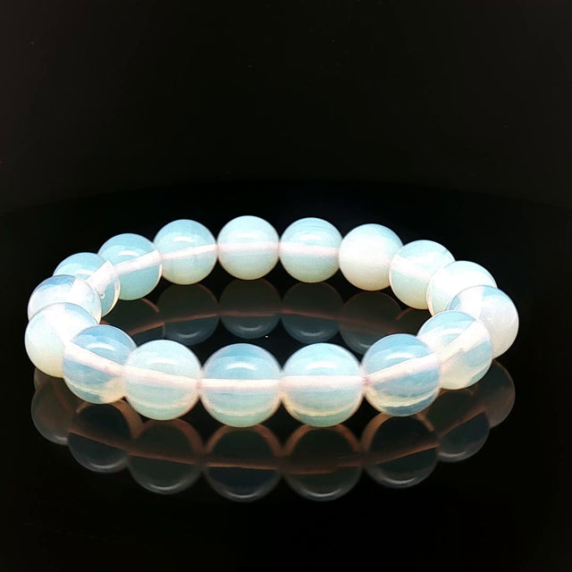 Natural Opal Beaded Bracelet – 60tcw, 12mm Round Opals