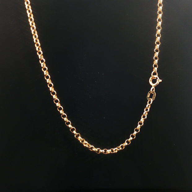 18k Yellow Gold Taoco Chain Necklace – 18 Inches