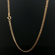 18k Yellow Gold Classic Chain Necklace – Timeless 20