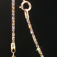 18k Elegant 2-Tone Gold Fully Adjustable Chain Necklace – 18 Inches